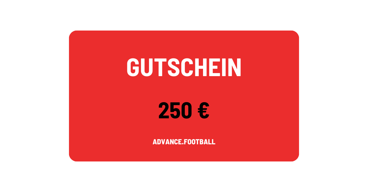 Geschenk-Gutschein für den Advance.Football-Shop