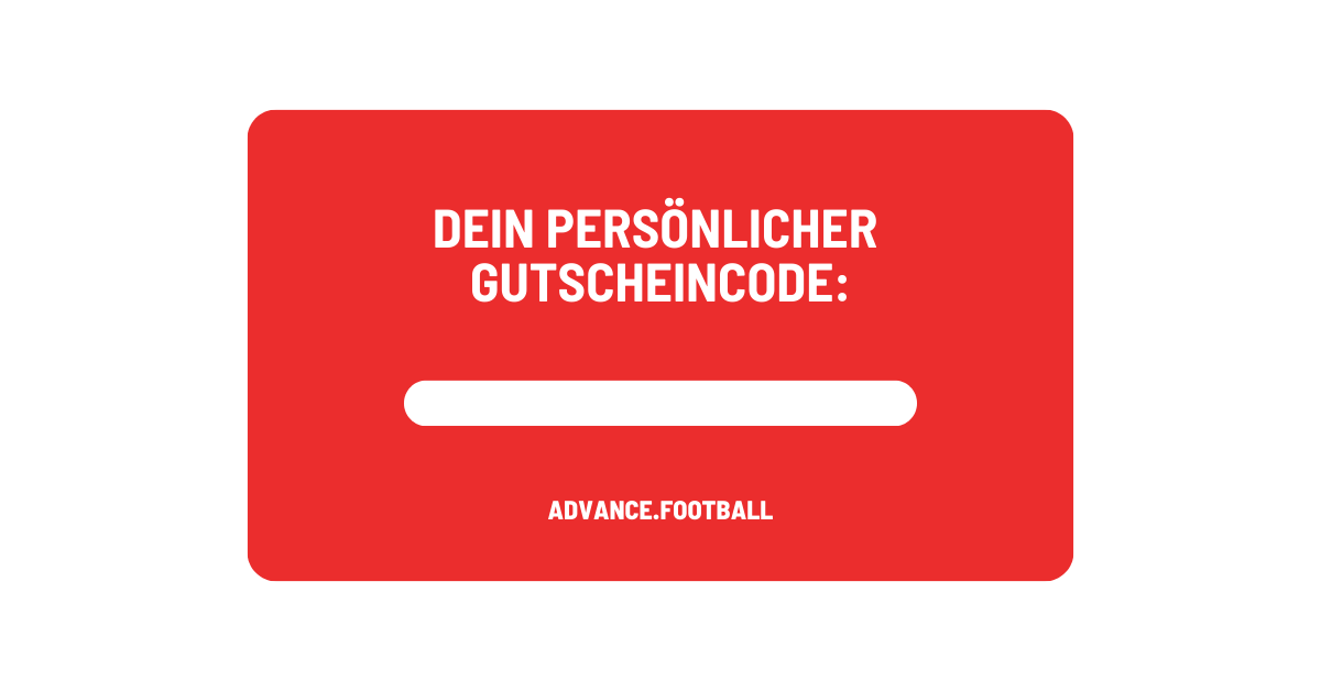 Geschenk-Gutschein für den Advance.Football-Shop