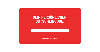 Geschenk-Gutschein für den Advance.Football-Shop