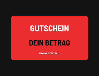 Geschenk-Gutschein für den Advance.Football-Shop